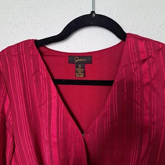 Japna Burgundy Blouse - Picture 2 of 8